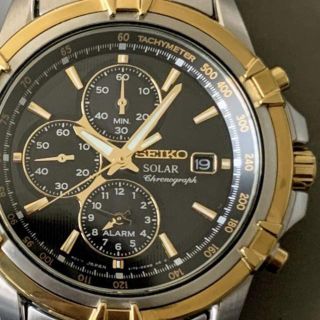 SEIKO - 【新品】セイコー SEIKO クロノグラフ ソーラー仕様 逆輸入 