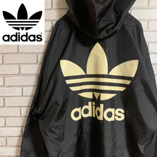 アディダス(adidas)の90s 古着 アディダス L トレフォイルロゴ ナイロンパーカー 日本製(ナイロンジャケット)