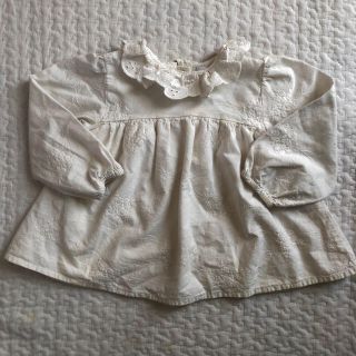 ザラキッズ(ZARA KIDS)のzara kids 刺繍フリルシャツ(ブラウス)