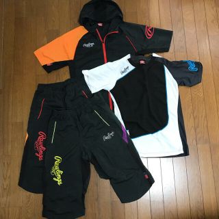 ローリングス(Rawlings)のローリングス　半袖トレーニングジャケットＳ　パンツＳ.M  ＴシャツＳ　セット(ウェア)