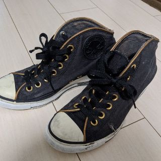 コンバース(CONVERSE)のコンバース オールスター ヴィンテージ ブラック ゴールド(スニーカー)