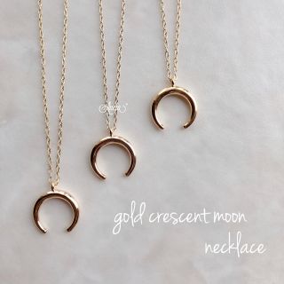 m様⌘gold cressent moon necklace 2点(ネックレス)