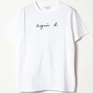 アニエスベー(agnes b.)のアニエスベー ロゴ　Tシャツ agnès b. ホワイト Lサイズ(Tシャツ(半袖/袖なし))