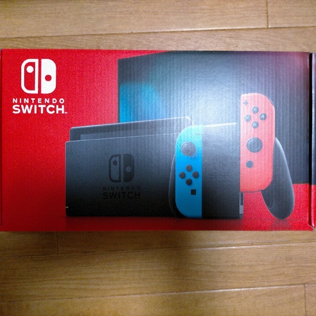 Nintendo Switch JOY-CON(L) ネオンブルー/(R) ネオ エンタメ/ホビーのゲームソフト/ゲーム機本体(家庭用ゲーム機本体)の商品写真