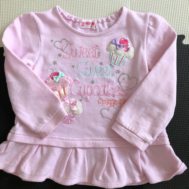 mezzo piano(メゾピアノ)のメゾピアノ　トレーナー　90 キッズ/ベビー/マタニティのキッズ服女の子用(90cm~)(その他)の商品写真