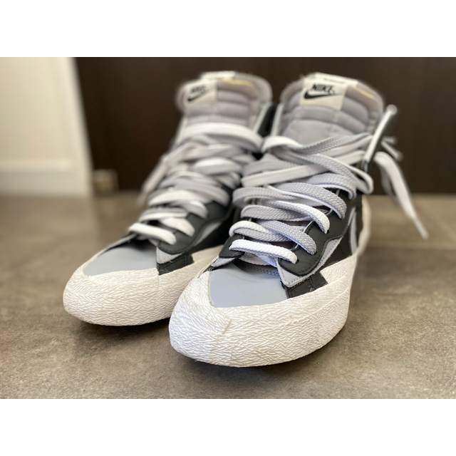 Sacai × Nike Blazer Mid Black Grey 1