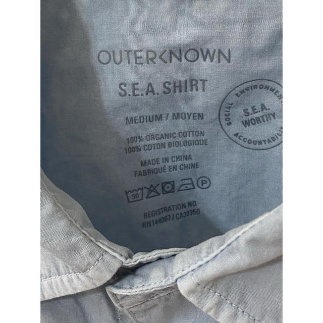 Ron Herman(ロンハーマン)の【ロンハーマンにて購入】OUTERKNOWN S.E.A シャツ / Mサイズ メンズのトップス(シャツ)の商品写真