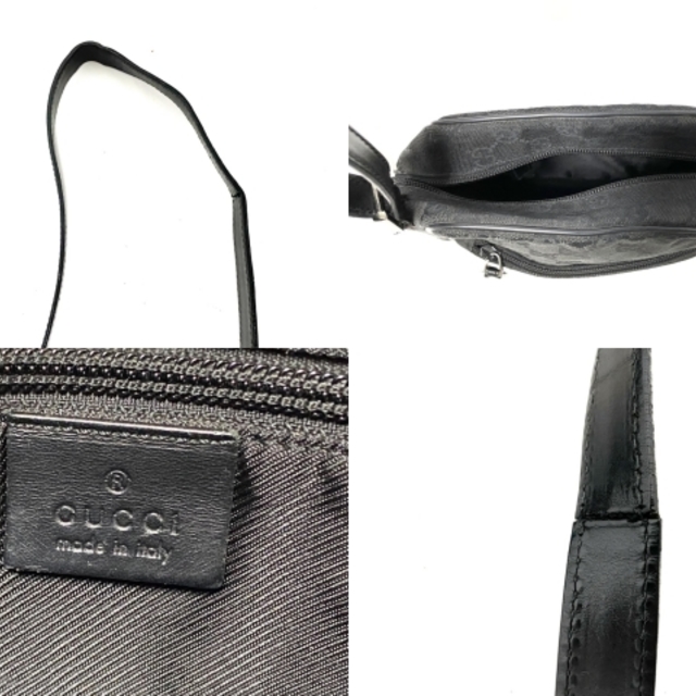 Gucci - グッチ ショルダーバッグ GG柄 03136 黒の通販 by ブラン ... グッチ ショルダーバッグ GG柄 03136 黒