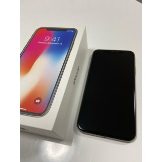 アイフォーン(iPhone)のiPhone X Space Gray 256 GB SIMフリー(スマートフォン本体)