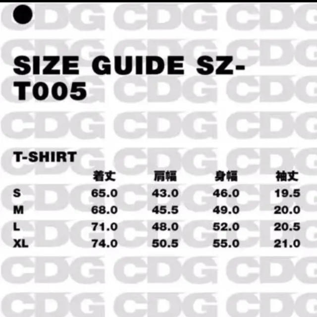 COMME des GARCONS(コムデギャルソン)のCDG comme des garcons Tシャツ コムデギャルソン メンズのトップス(Tシャツ/カットソー(半袖/袖なし))の商品写真