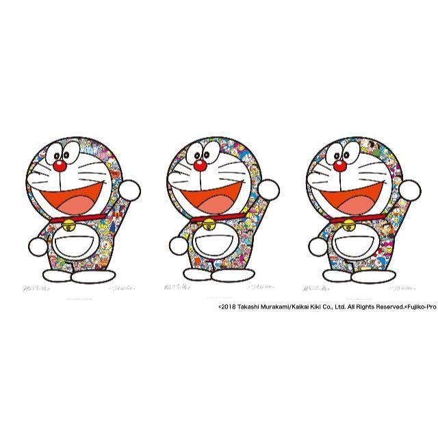 【メール便不可】 村上隆 3枚 セット ドラえもんコラボポスター作品 絵画/タペストリー 【メール便不可】 村上隆 3枚 セット ドラえもんコラボポスター作品 絵画/タペストリー