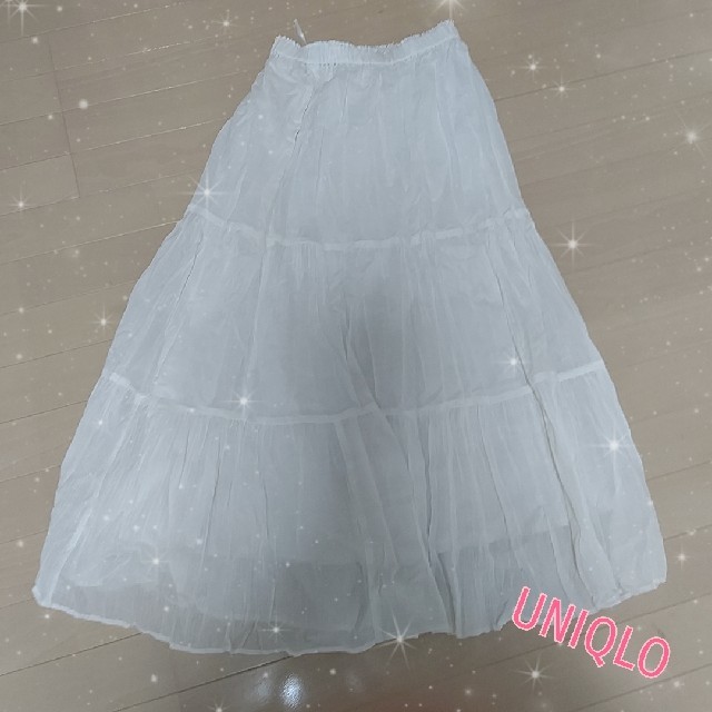 UNIQLO(ユニクロ)の美品☆UNIQLOティアードロングスカート☆ レディースのスカート(ロングスカート)の商品写真