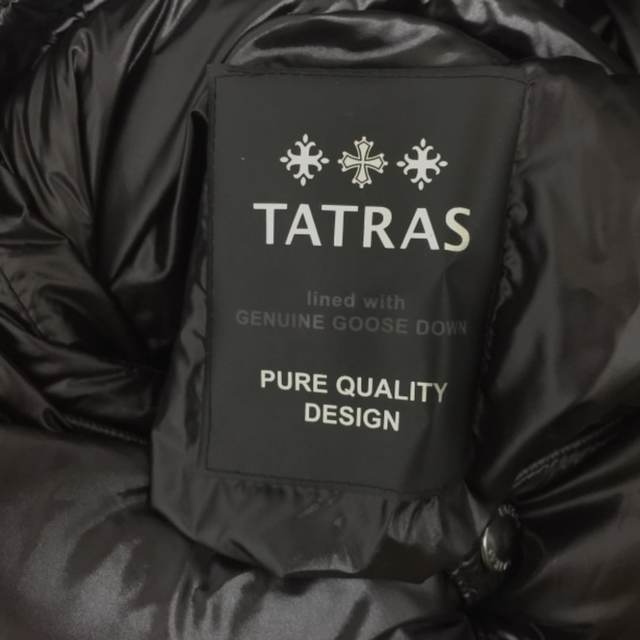 タトラス ダウンジャケット メンズ 黒 冬物 メンズ ジャケット