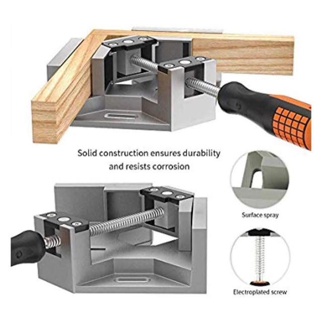 コーナークランプ 2個セット 直角 直角クランプ 90度 直角定規 リメイク スポーツ/アウトドアの自転車(工具/メンテナンス)の商品写真