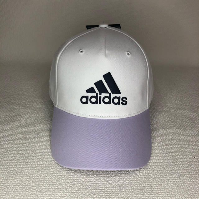 adidas(アディダス)のadidas アディダス 子供用 キャップ ホワイト×パープル キッズ/ベビー/マタニティのこども用ファッション小物(帽子)の商品写真