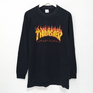 スラッシャー(THRASHER)の80s THRASHER スラッシャー FLAME ロンT Tシャツ USA製(Tシャツ/カットソー(七分/長袖))