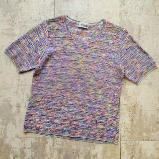 ミッソーニ(MISSONI)のミッソーニ スポーツ Missoni ☆ 半袖 ニット マルチカラー 伊製(ニット/セーター)