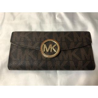 マイケルコース(Michael Kors)の【Michael Kors】長財布　ブラウン　革(財布)