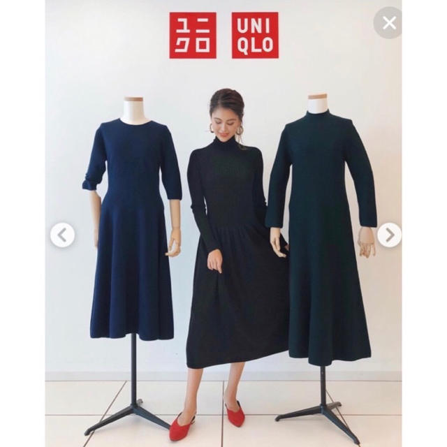 ♥︎UNIQLO♥︎3Dニットワンピース♥︎ | フリマアプリ ラクマ