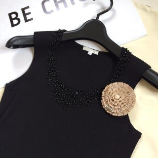 トゥービーシック(TO BE CHIC)のTO BE CHIC♡ノースリーブニット(カットソー(半袖/袖なし))