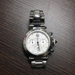 カルティエ(Cartier)のカルティエ   パシャ  クロノグラフ　38mm 美品(腕時計(アナログ))