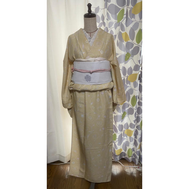 最終お値下げ中!おまけ付新品!京呉服 夏物 小紋 着物&四葉の袋帯