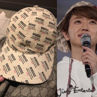 【Nissy・BTSテテ着用】GUCCI スタンプロゴキャップ