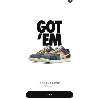 ナイキ(NIKE)のnike dunk low community  garden 28cm(スニーカー)