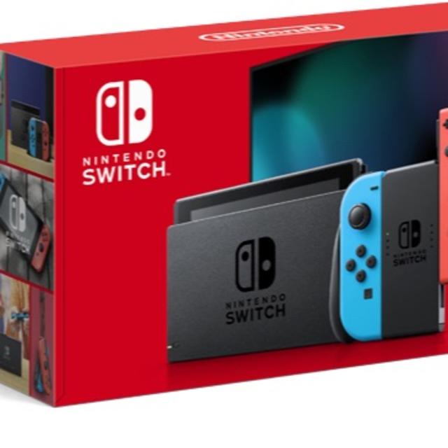 店舗印なし Nintendo Switch 本体 ネオンブルー・ネオンレッド