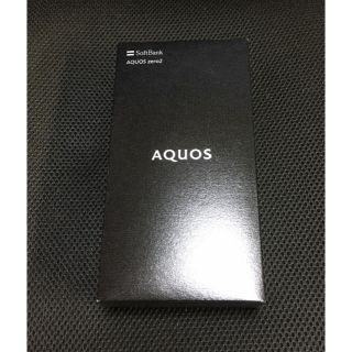 アクオス(AQUOS)のソフトバンク・AQUOS zero2（906SH）【アストロブラック】(スマートフォン本体)