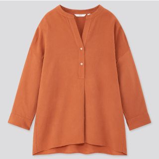 UNIQLOリネンブレンドスキッパーシャツ(シャツ/ブラウス(長袖/七分))