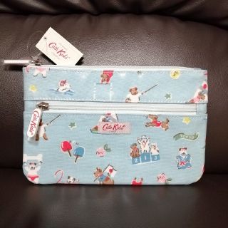 キャスキッドソン(Cath Kidston)の【新品未使用】キャスキッドソン ポーチ スポーティドッグス 犬柄(ポーチ)