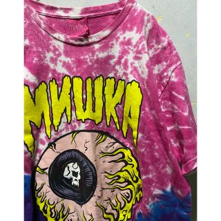 ミシカ(MISHKA)の【 MISHKA】ミシュカ　タイダイT  デカロゴ　Lサイズ(Tシャツ/カットソー(半袖/袖なし))