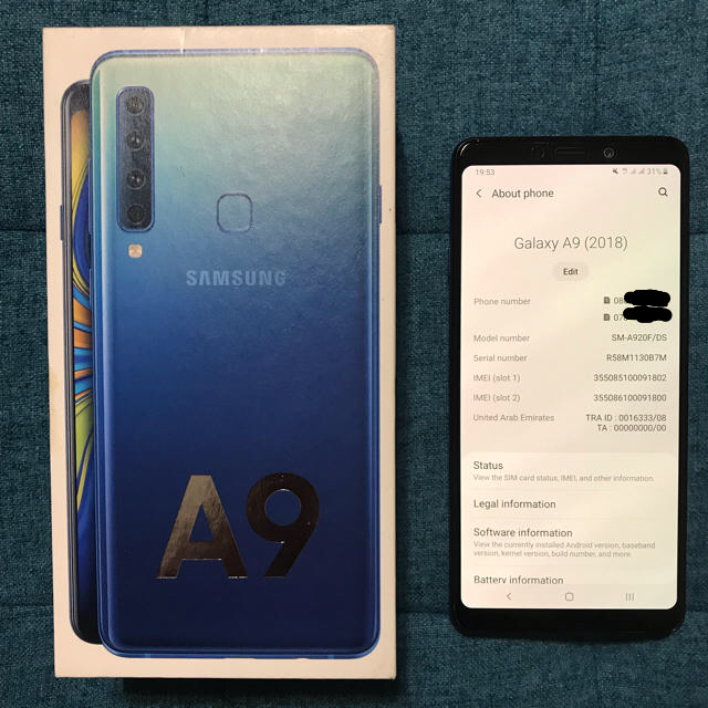 SAMSUNG GALAXY A9 美品