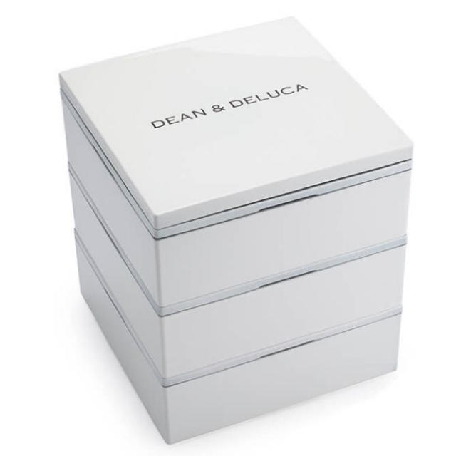 DEAN & DELUCA(ディーンアンドデルーカ)のDEAN&DEULCA   三段重 小 ホワイト ランチボックス インテリア/住まい/日用品のキッチン/食器(弁当用品)の商品写真