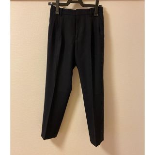 ロペ(ROPE’)のROPE ロペ  アンクル丈　紺色　ウールパンツ(クロップドパンツ)