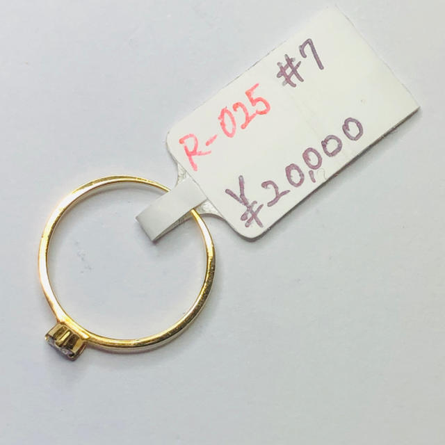 R-025 K18YG リング 指輪 ダイヤモンド 0.10ct AANI アニの通販 by ＊aani＊ 's shop｜ラクマ
