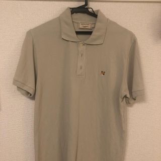 メゾンキツネ(MAISON KITSUNE')のメゾンキツネ  ベージュ ポロシャツ XS(ポロシャツ)