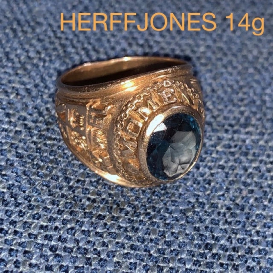 HERFF JONES ハーフジョンズ社製 カレッジリング 20〜21号 10kの HERFF JONES ハーフジョンズ社製 カレッジリング 20〜21号 10kの