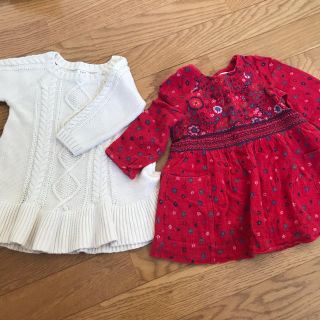 ザラキッズ(ZARA KIDS)のzara  baby  baby gap ワンピース　80センチ(ワンピース)