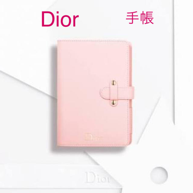 Dior(ディオール)の【未使用】Dior ディオール　ノベルティ　ノート型　手帳　ベビーピンク エンタメ/ホビーのコレクション(ノベルティグッズ)の商品写真