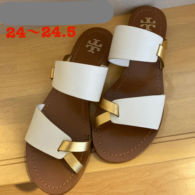 Tory Burch(トリーバーチ)のトリーバーチ　フラット　サンダル　24 24.5 レディースの靴/シューズ(サンダル)の商品写真