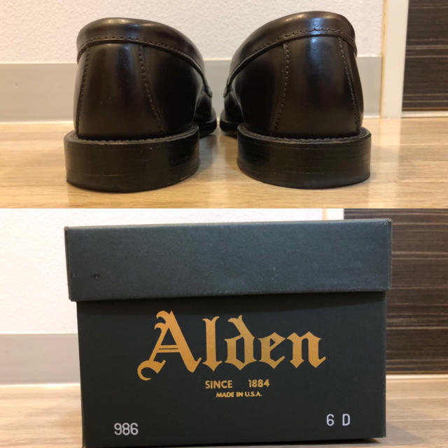 Alden(オールデン)のAlden 986 バーガンディ 6D コードバン  メンズの靴/シューズ(ドレス/ビジネス)の商品写真