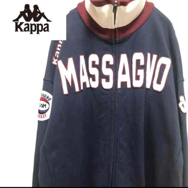 Kappa(カッパ)の『レア』kappaカッパ•ジップアップ•スウェット•パーカー•刺繍ロゴ•2XL メンズのトップス(スウェット)の商品写真