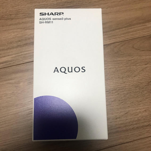 AQUOS sense3 plus simフリー スマホ 64GB ブラックスマートフォン/携帯電話