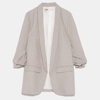 ZARA 人気定番◎リネンブレザー(テーラードジャケット)