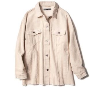 ザラ(ZARA)のZARA コーデュロイ ジャケット オフホワイト(その他)