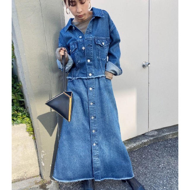 Ameri vintage 4WAY DENIM DRESS COATロングワンピース/マキシワンピース