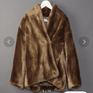 ビューティアンドユースユナイテッドアローズ(BEAUTY&YOUTH UNITED ARROWS)の＜6(ROKU)＞FAKE MINK FUR COAT/ｺｰﾄ(毛皮/ファーコート)