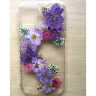 押し花iphone11用ケース(iPhoneケース)